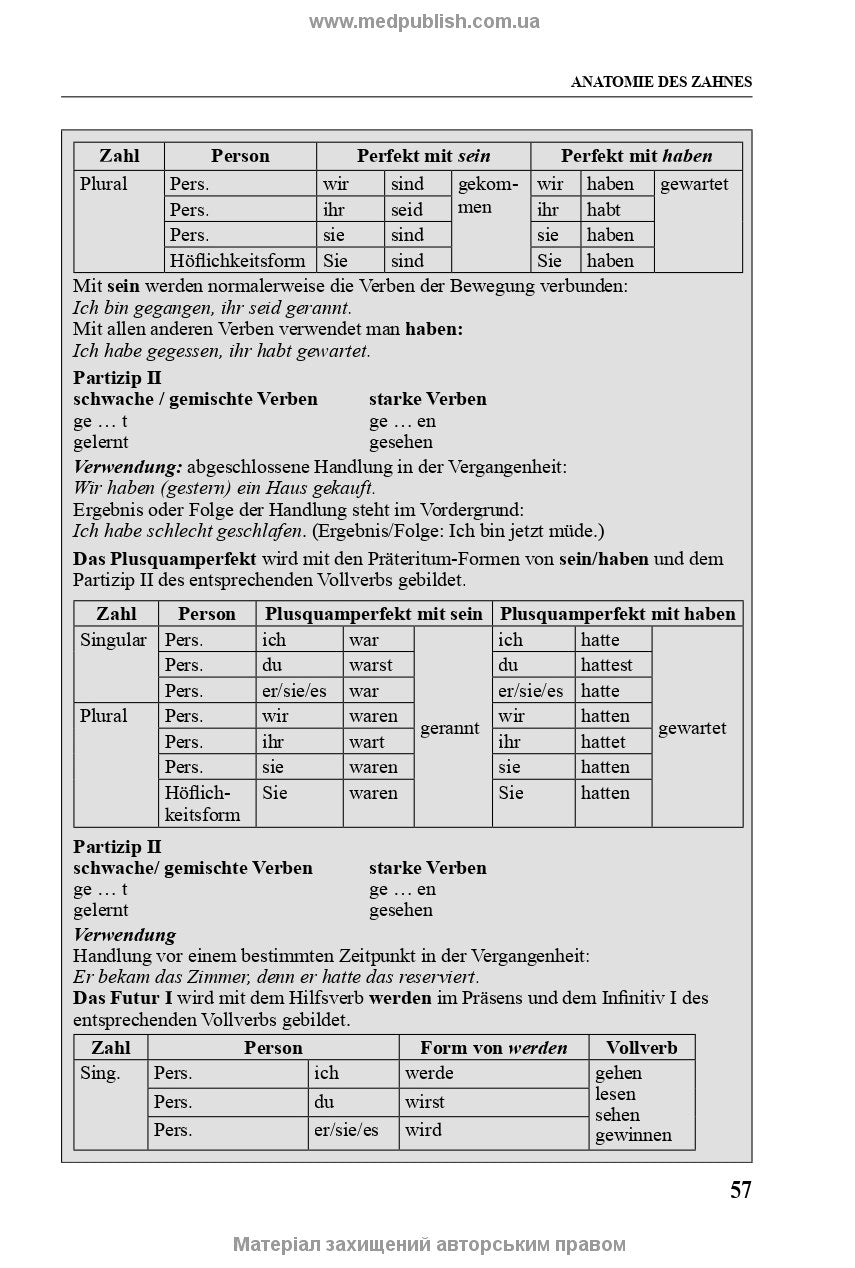 German for Dentists: Textbook (IV a.) / D.O. Varetska, A.M. Semysiuk, M.I. Hutsol et al. = Німецька мова для стоматологів