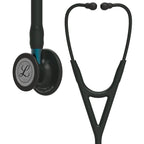 Littmann Cardiology IV black with matte olive, black earpieces and blue stem
