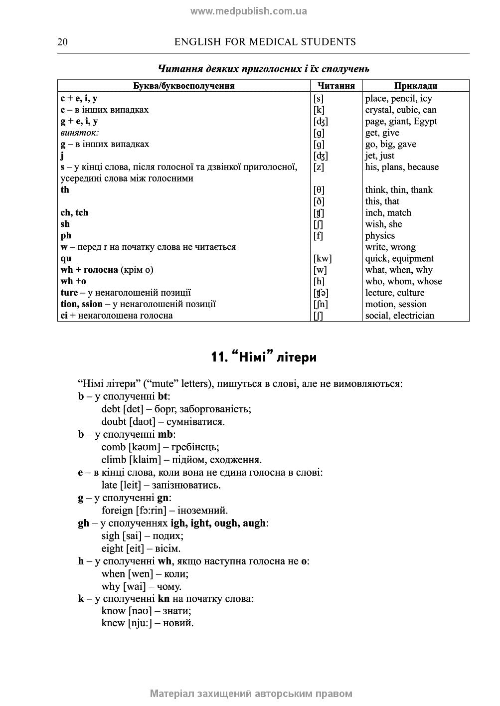 English for Medical Student: textbook (I—III a. l.) / A.H. Sabluk, L.V. Levandovska. — 4th edition, revised = Англійська мова для студентів-медиків