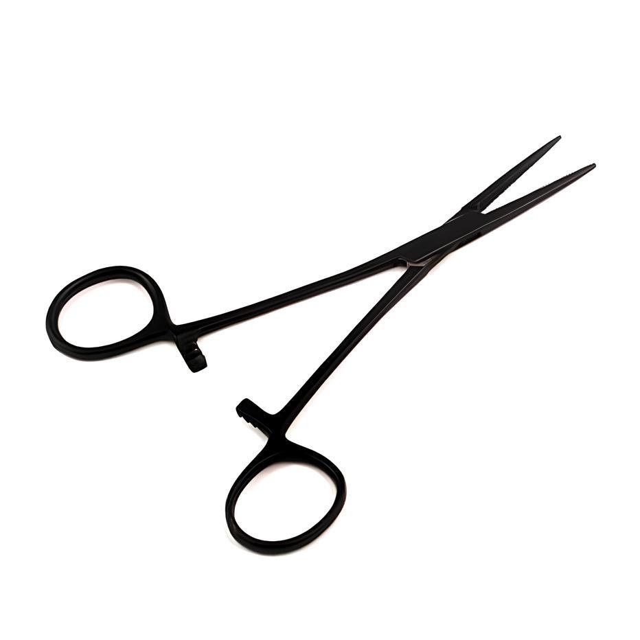 Hemostatic clamp matte