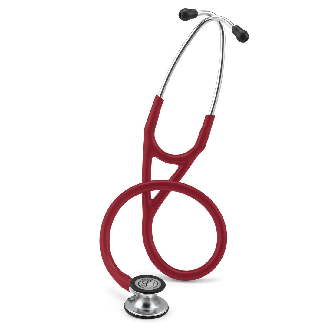 Littmann Cardiology IV burgundy with mirror olive, steel ear tubes, and mirrored stem