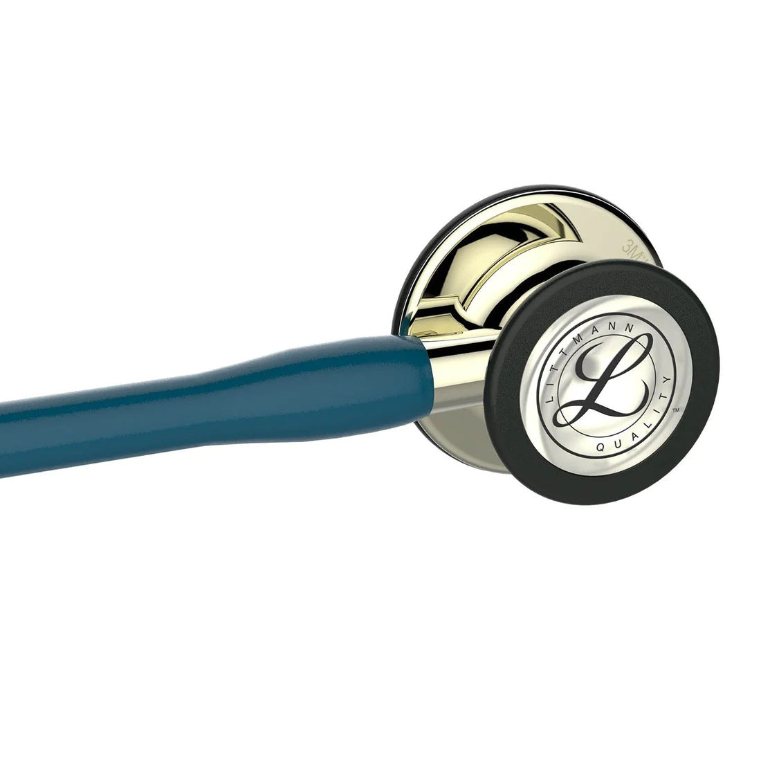 Littmann Cardiology IV marine with mirror olive, black bows and mirror stem
