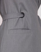 Women's grey bathrobe