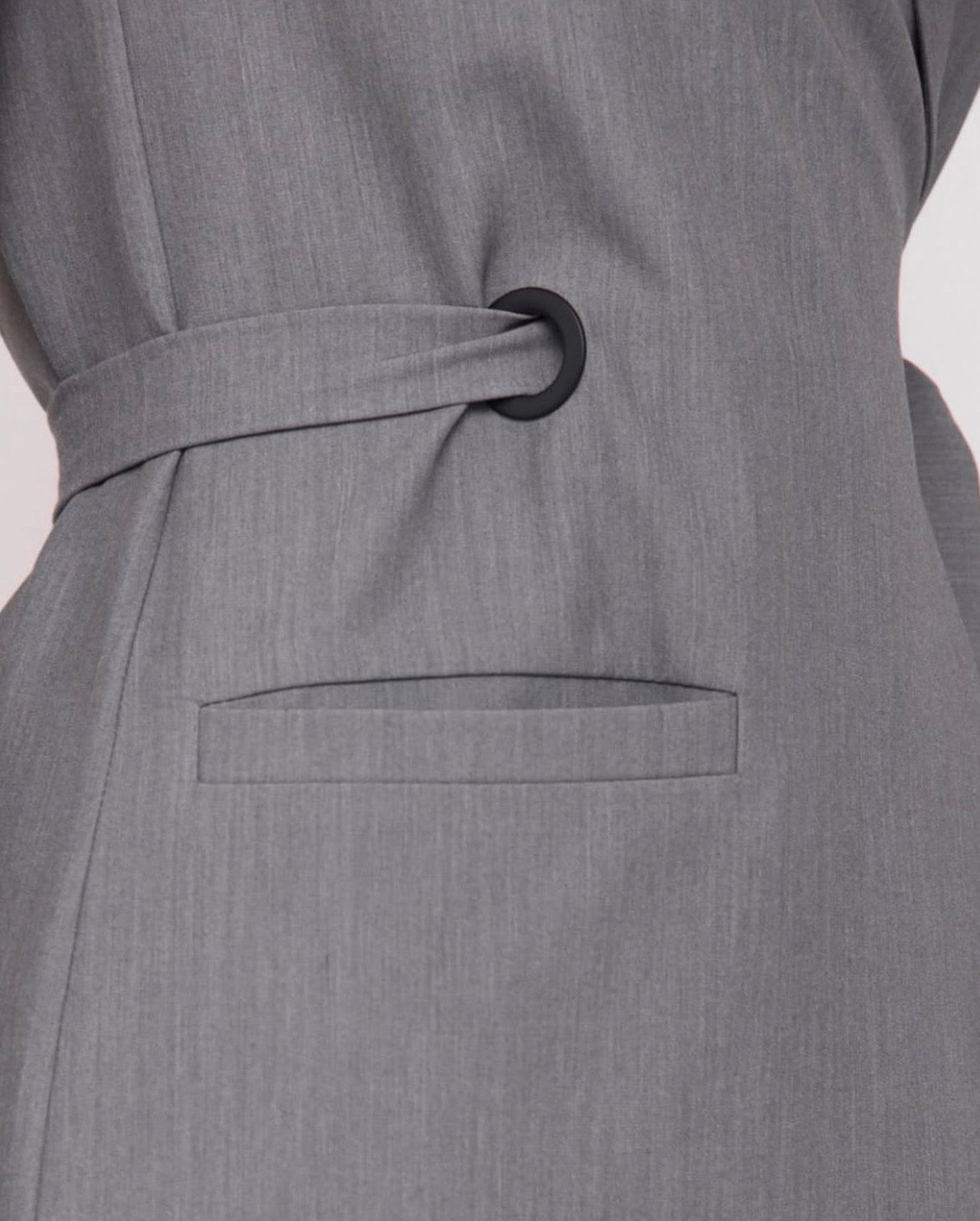 Women's grey bathrobe