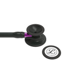 Littmann Cardiology IV black with matte olive, black ear tubes, and purple stem