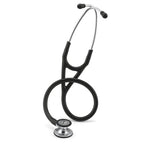Littmann Cardiology IV black with mirror olives, steel binaurals and a mirrored stem