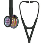 Littmann Cardiology IV black with rainbow olive, black arches and stem