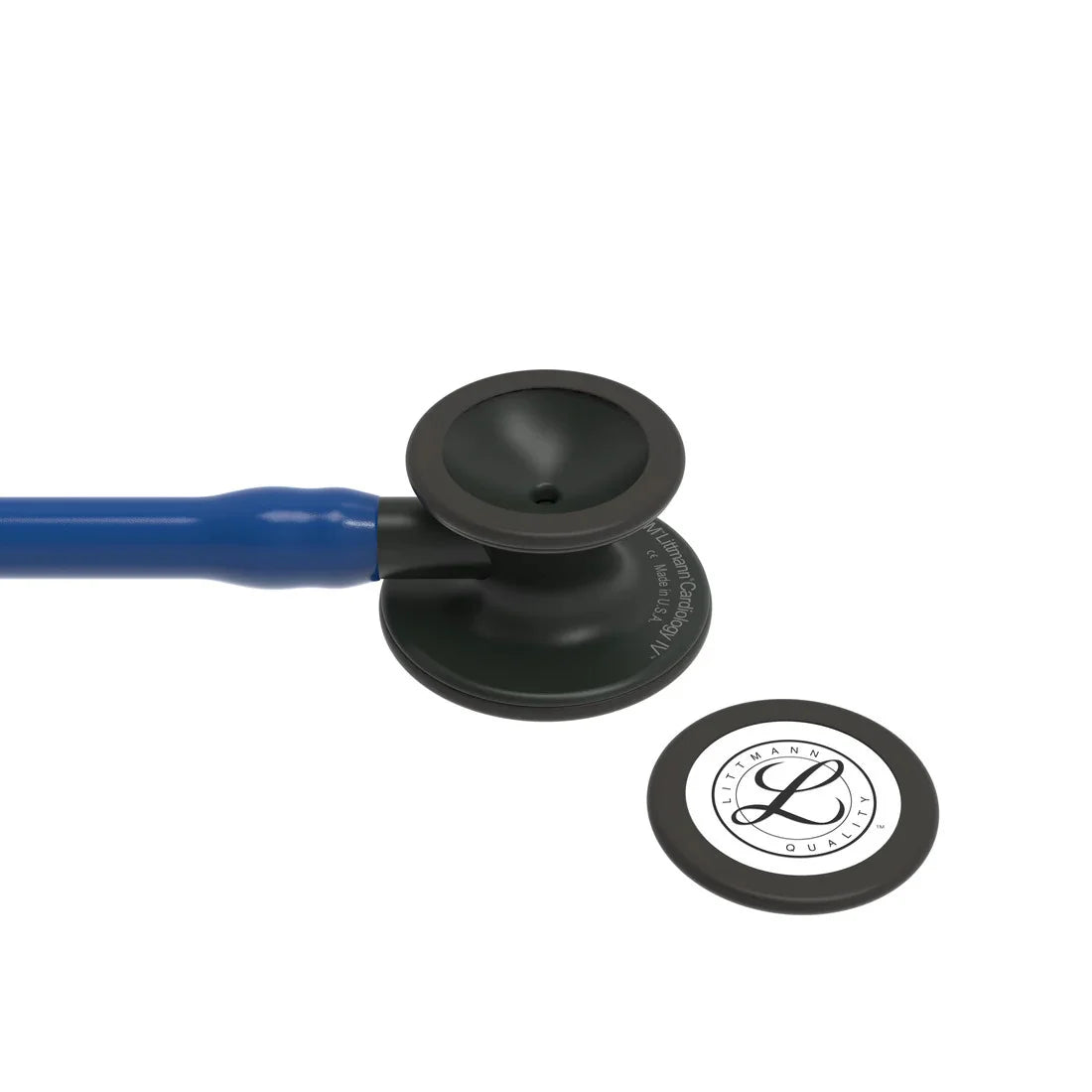 Littmann Cardiology IV blue with matte olive, black ear tubes and stem
