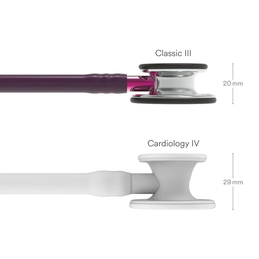 Littmann Classic III Plum with Mirror Finish Tubing, Smoked-Black Ear Tubes, and Lilac Stem