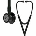 Littmann Cardiology IV black with smoke eartips, black tubing, and stem