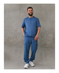 Modern Blue Medical Men's Tunic