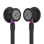 Littmann Cardiology IV black with matte olive, black ear tubes, and purple stem