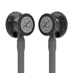 Littmann Cardiology IV gray with smoky olive, black ear tubes, and stem