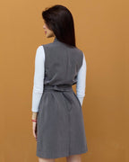Women's grey bathrobe