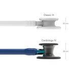 Littmann Cardiology IV blue with smoke olive, black bows and blue stem