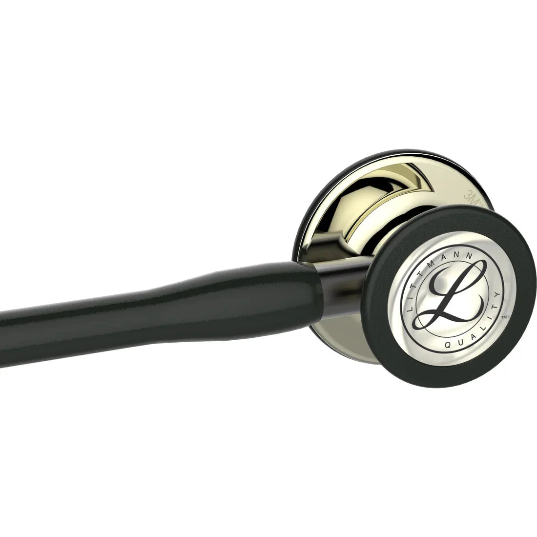 Littmann Cardiology IV black with mirror olive, black bows and stem