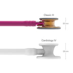 Littmann Classic III Limited Edition малиновий із золотою оливою, сталевими дугами та рожевою ніжкою