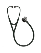 Littmann Cardiology IV black with black mirrored olive, black arcs and stem