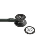 Littmann Cardiology IV black with smoke eartips, black tubing, and stem