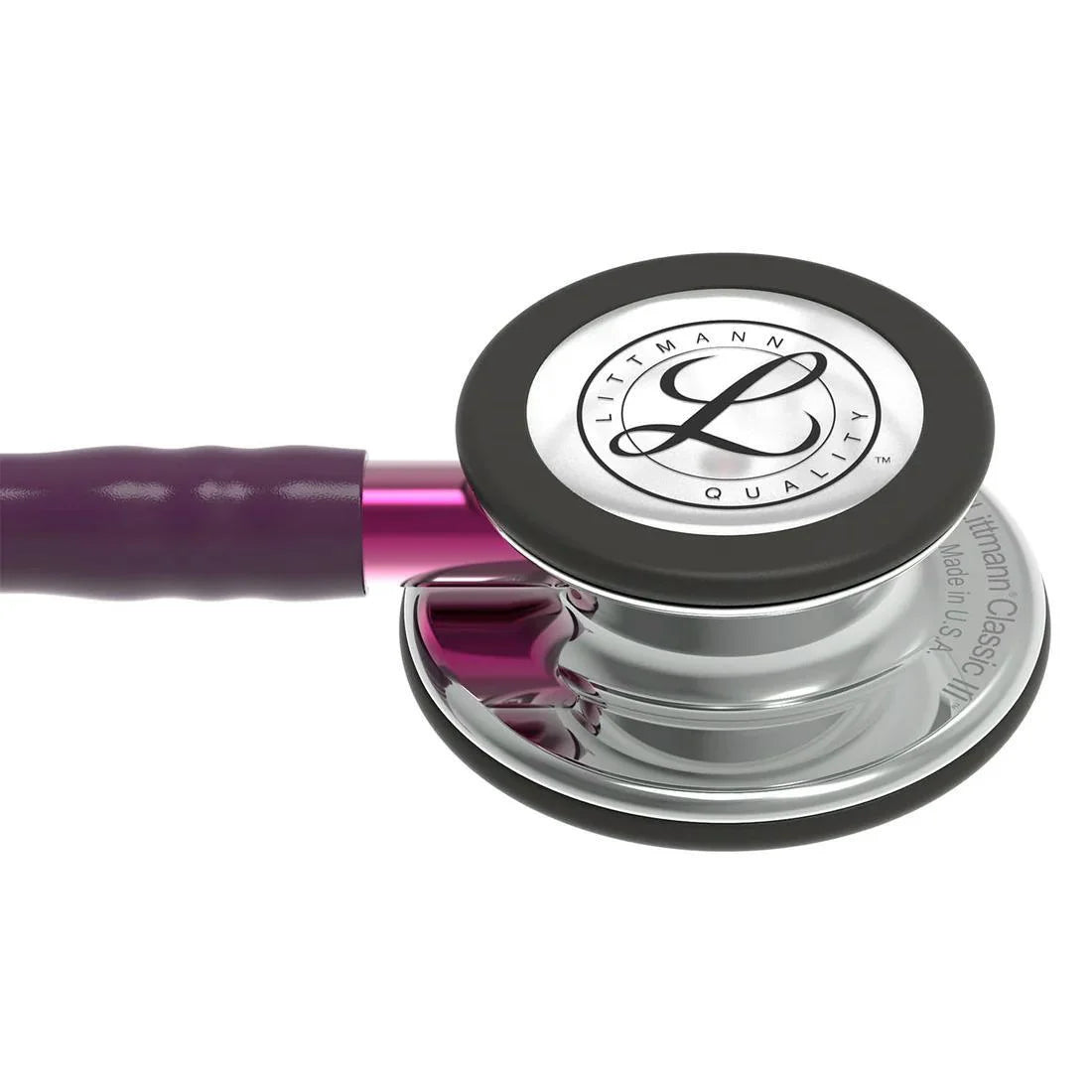 Littmann Classic III Plum with Mirror Finish Tubing, Smoked-Black Ear Tubes, and Lilac Stem