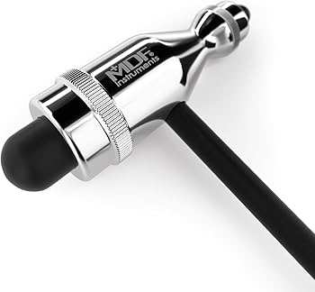 MDF Black Neurological Reflex Hammer with Mirror Head