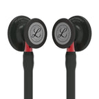 Littmann Cardiology IV with a matte black chest piece, black tubing, and a red stem