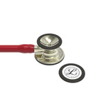 Littmann Cardiology IV burgundy with mirror olive, black earpieces and stem