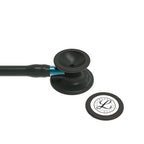 Littmann Cardiology IV black with matte olive, black earpieces and blue stem