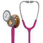 Littmann Classic III Limited Edition малиновий із золотою оливою, сталевими дугами та рожевою ніжкою