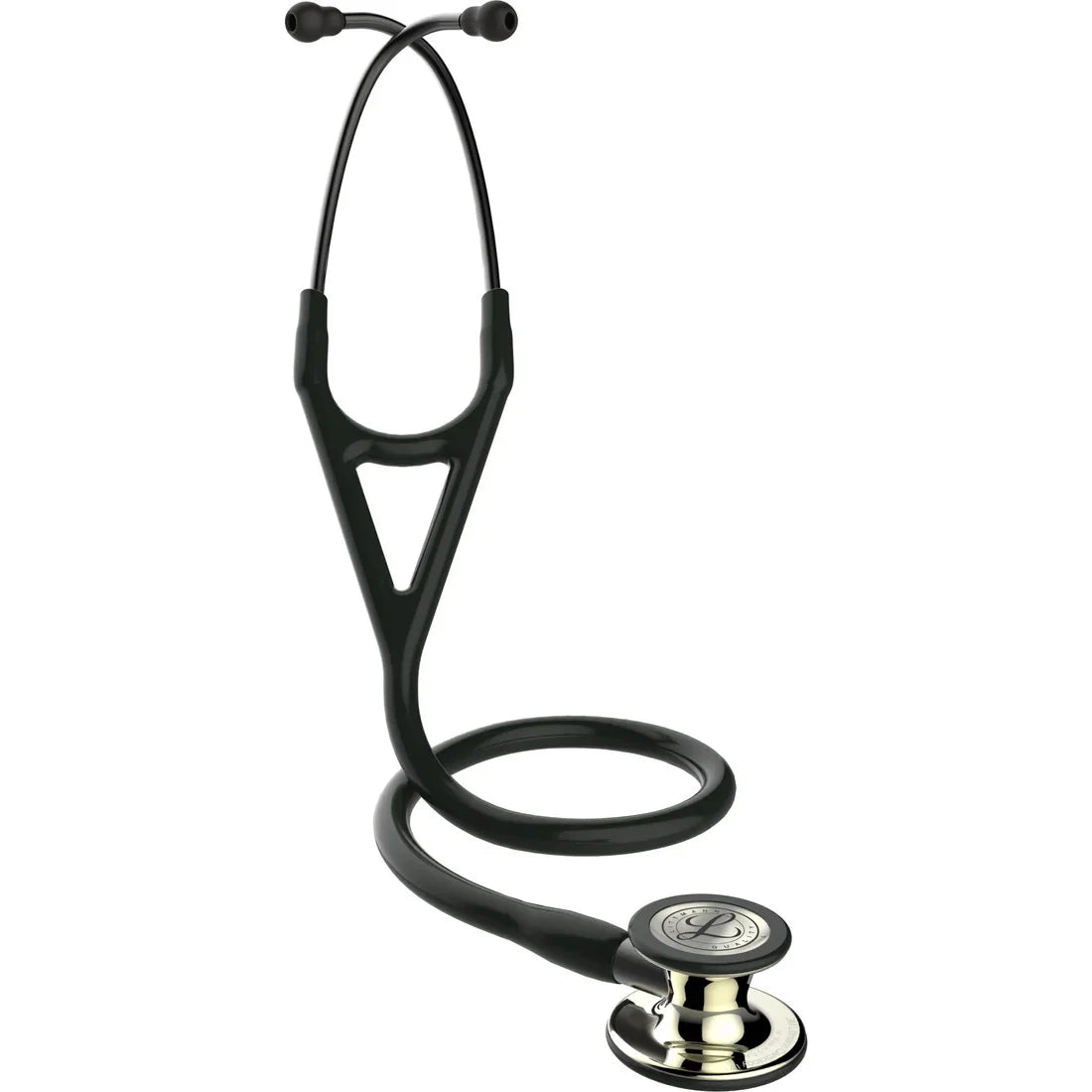 Littmann Cardiology IV black with mirror olive, black bows and stem