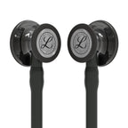 Littmann Cardiology IV black with smoke eartips, black tubing, and stem