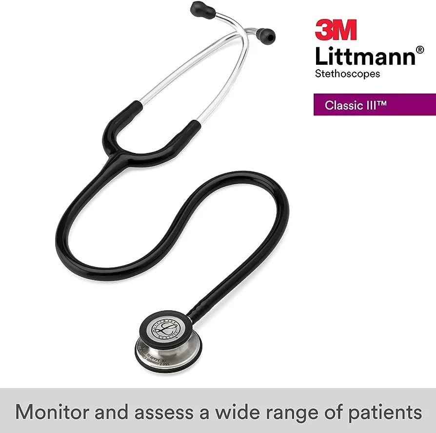 Littmann Classic III Black with Stainless Steel Chestpiece