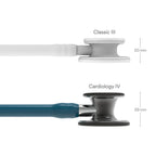 Littmann Cardiology IV Caribbean Blue with Smoke Finish, Black Tubing and Stem