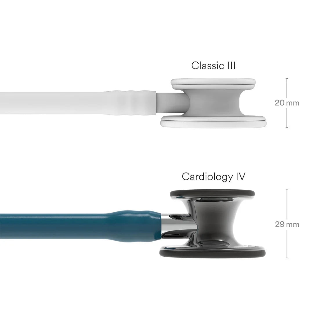 Littmann Cardiology IV Caribbean Blue with Smoke Finish, Black Tubing and Stem