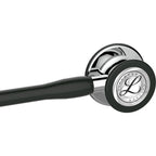 Littmann Cardiology IV black with mirror olives, steel binaurals and a mirrored stem