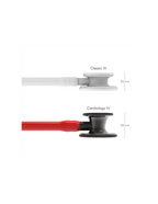 Littmann Cardiology IV Limited Edition red with black, mirror-finish chestpiece, binaurals, and stem