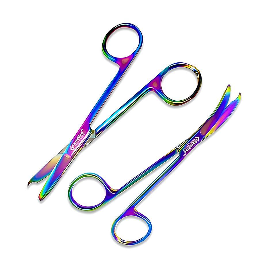 Suture removal scissor set