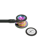 Littmann Cardiology IV black with rainbow olive, black arches and stem