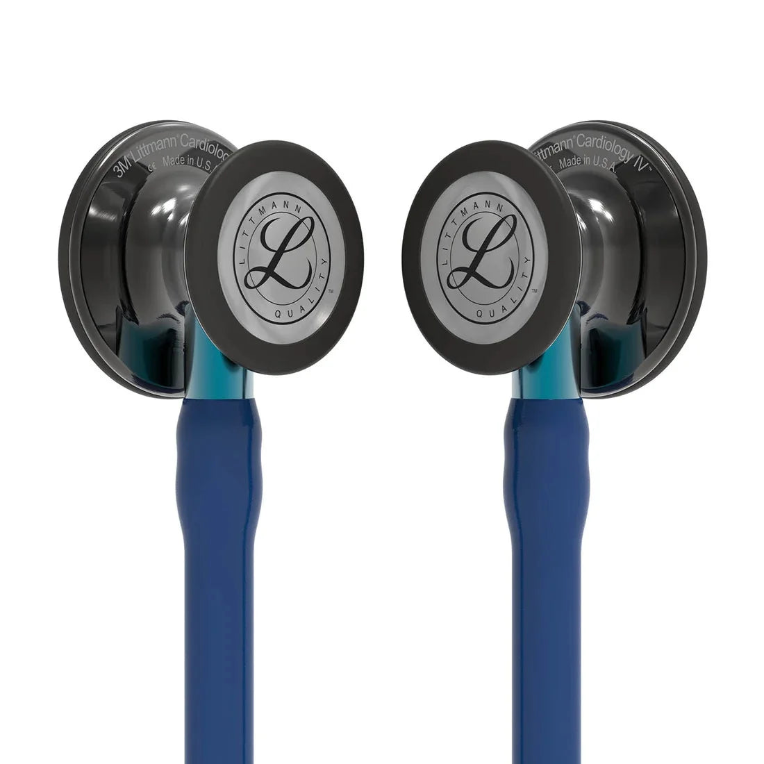Littmann Cardiology IV blue with smoke olive, black bows and blue stem