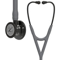 Littmann Cardiology IV gray with smoky olive, black ear tubes, and stem