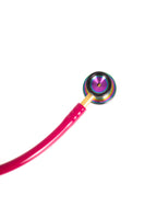 Littmann Classic II Infant, Raspberry with Rainbow stem, gold ear tubes and footplate