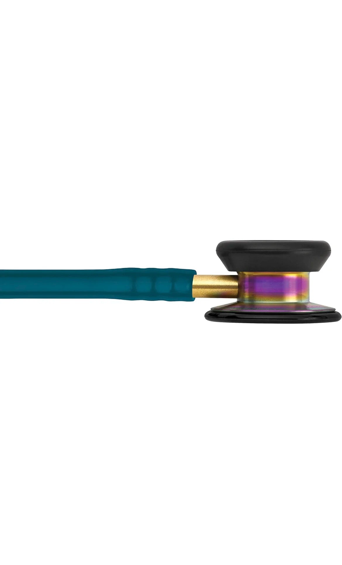 Littmann Classic II Pediatric Caribbean Blue with Rainbow Stem, Gold Bows and Stem