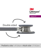 Littmann Classic III Stethoscope, Gray with Steel Eartips