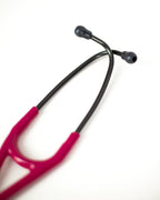 Littmann Cardiology IV Raspberry with Rainbow Olive, Black Earpieces, and Stem