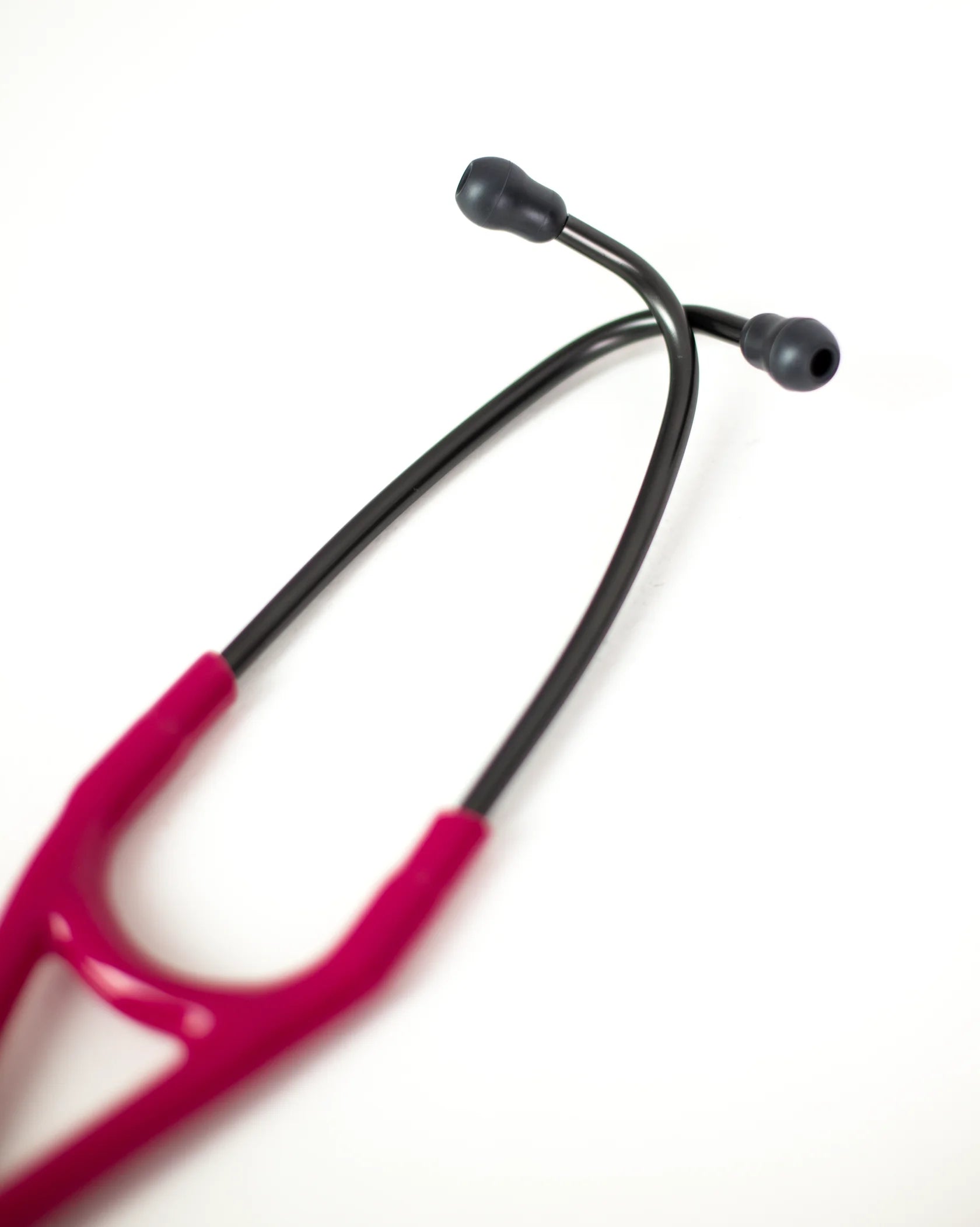 Littmann Cardiology IV Raspberry with Rainbow Olive, Black Earpieces, and Stem