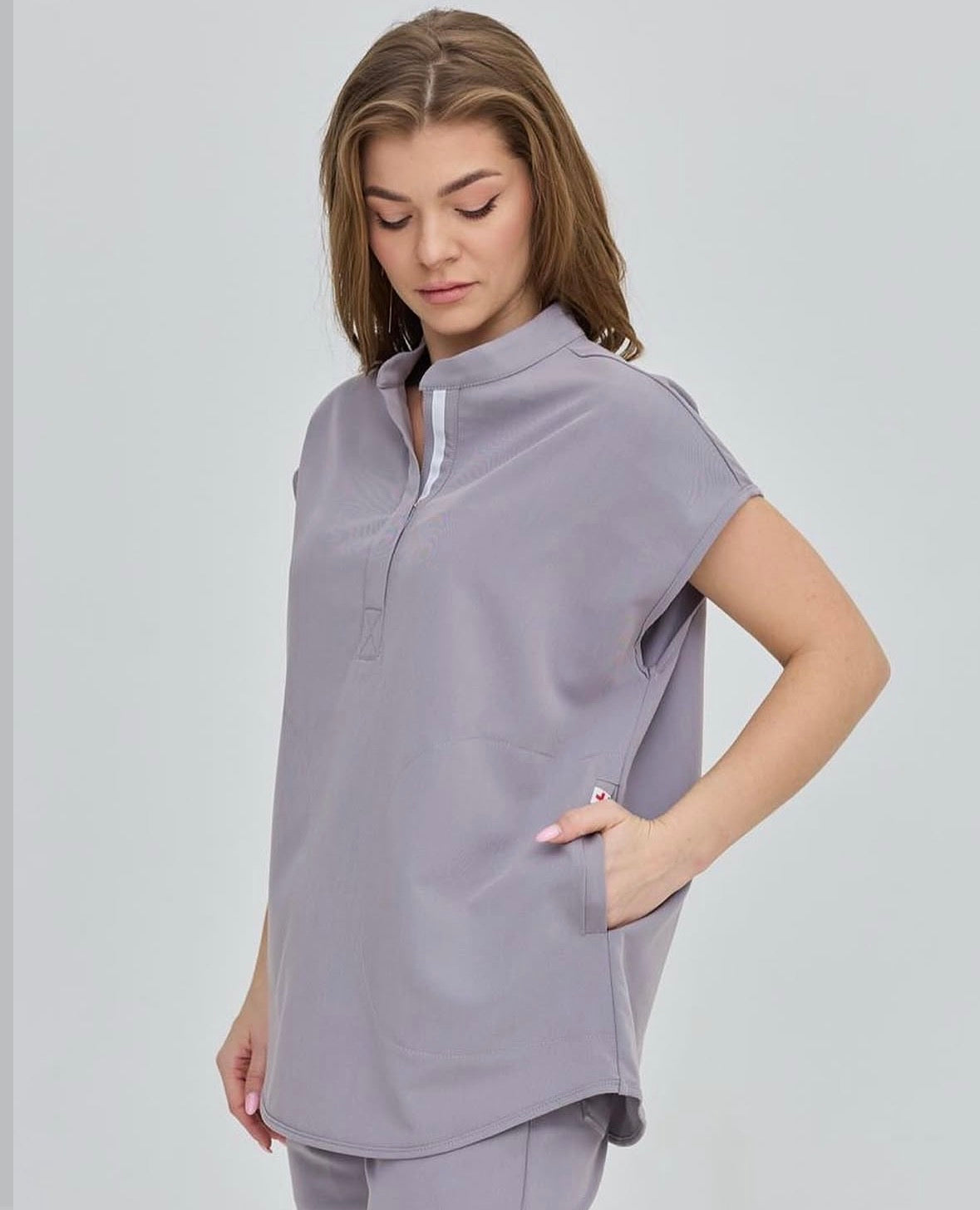 Medical Women's Tunic Easy Gray