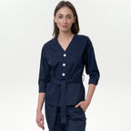 Medical Women's Tunic Doctor Lous Leya Blue