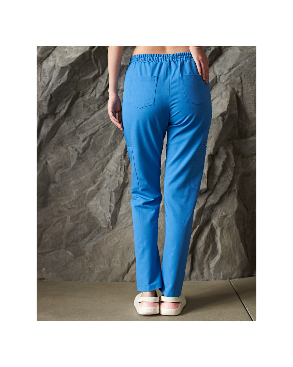 Women's Trousers with Pockets Pipes Blue