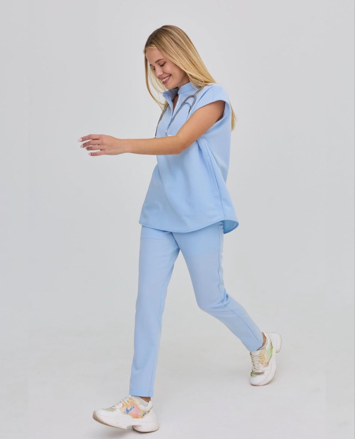 Women's Pipes Blue Pants