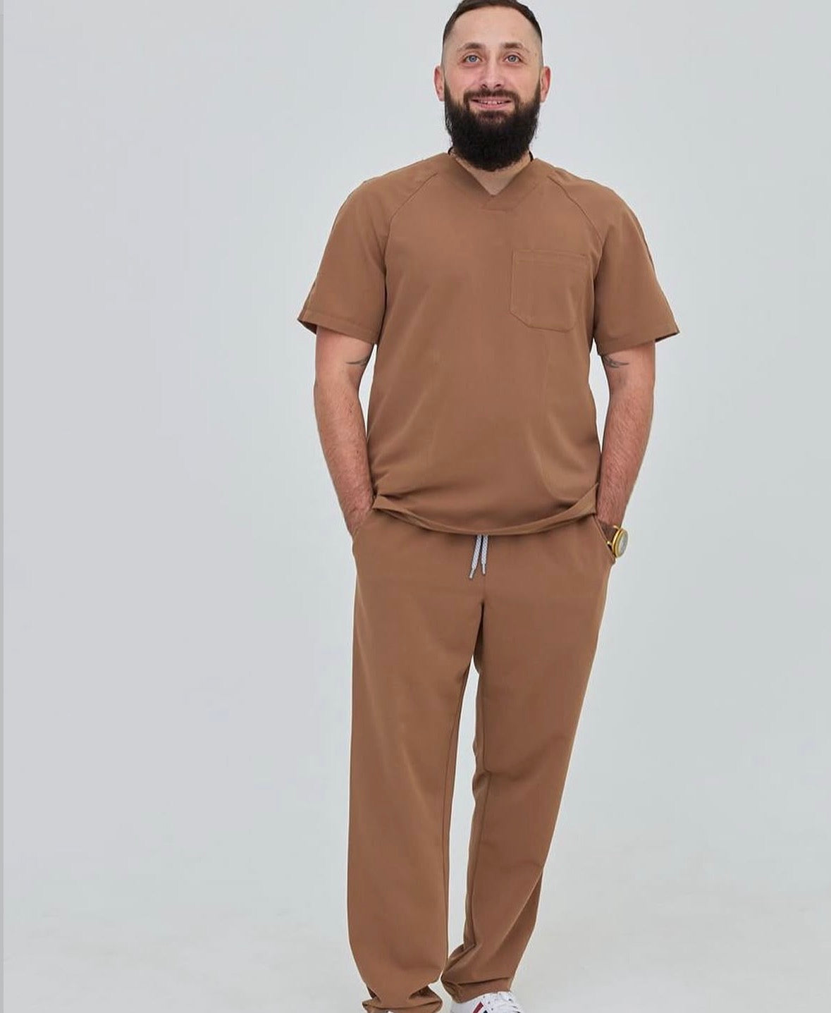 Men's Pipes Cofee Trousers